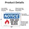 Signmission Fire Exit Do Not Block OSHA Notice Sign, Aluminum, 10in W x 7in L, 2PK OS-2PACK-NS-A-710-L-12586 - alternate 4